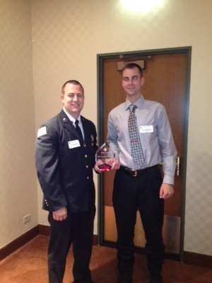 Capt Marshall and Bradley Gardens President Steve Woodruff